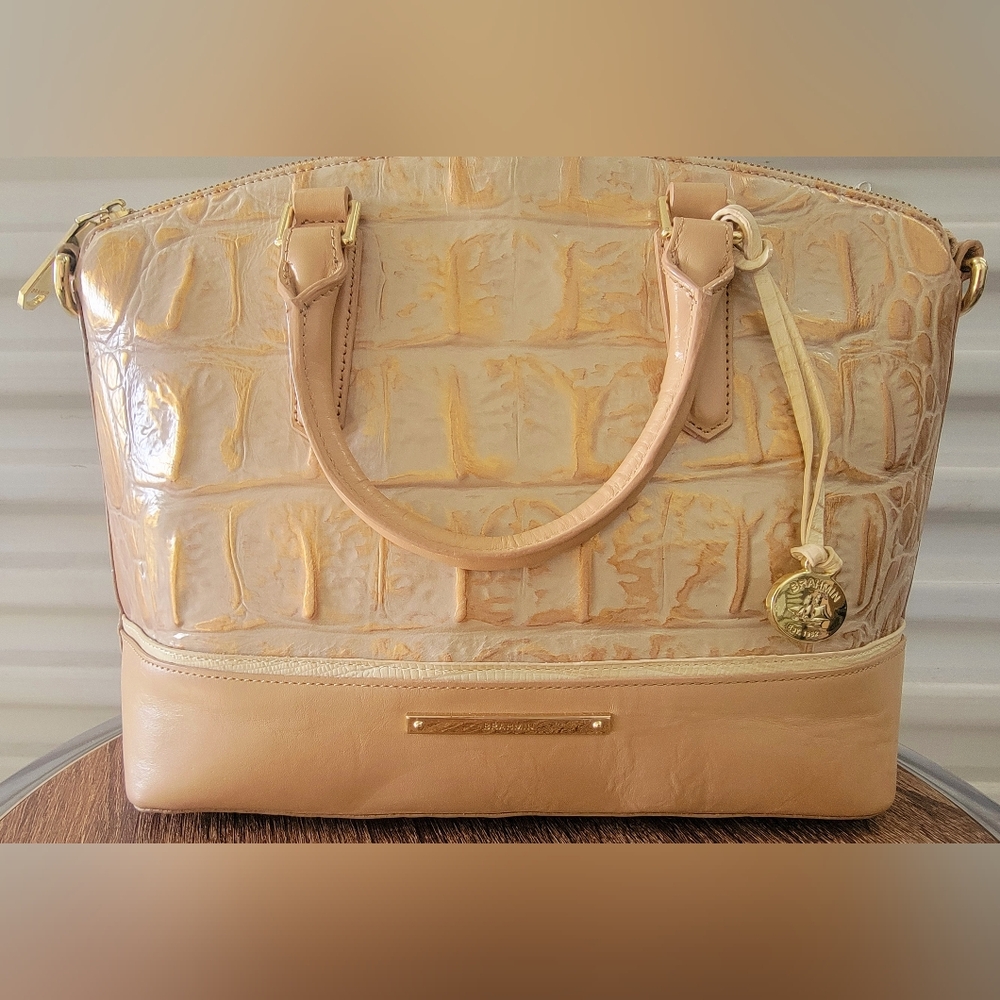 Brahmin VIVIAN DOME Croc Embossed SATCHEL